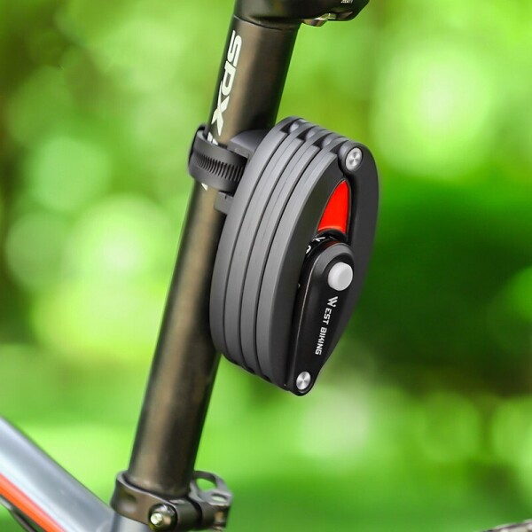 라이딩데이,[라이딩데이] 강력합금 폴딩 자전거자물쇠- 번호키방식 15mm 자전거락 705067